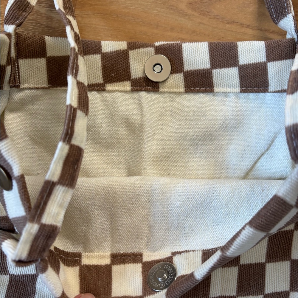 Checkered Mini-Tote - Picture 4 of 6